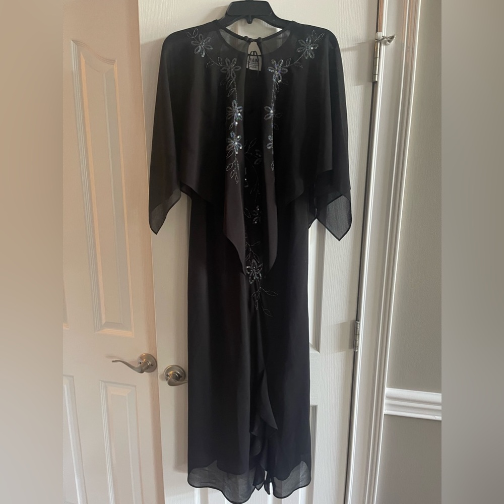 R&M Richards Dress, Black, Size 12P
